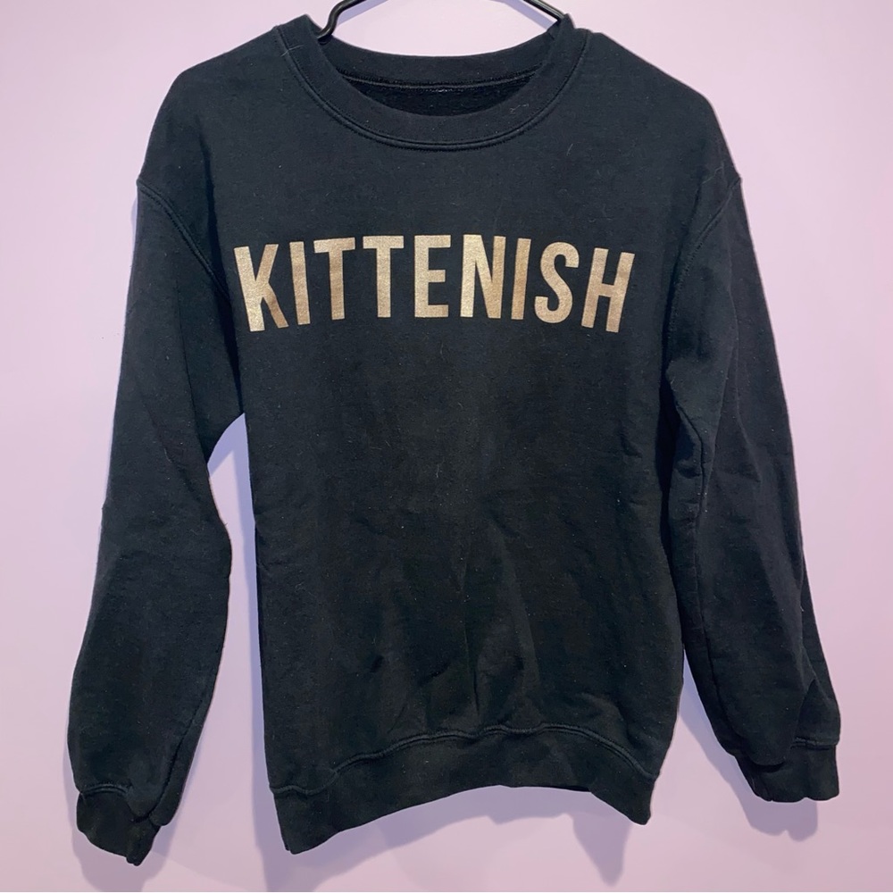 Kittenish crewneck sweatshirt